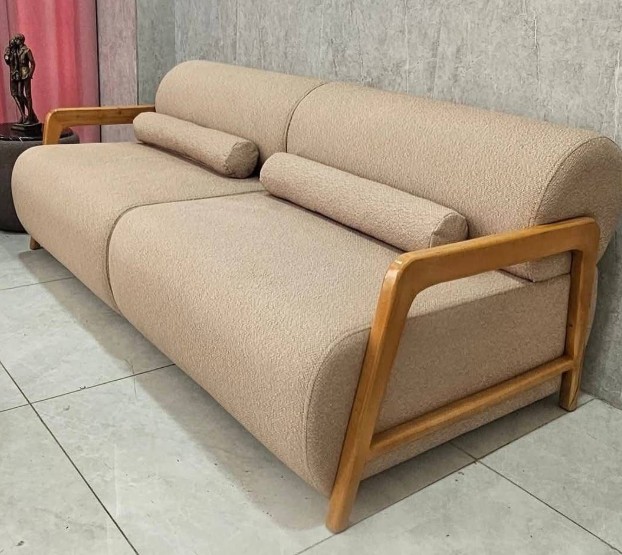 Wooden base chester sofa